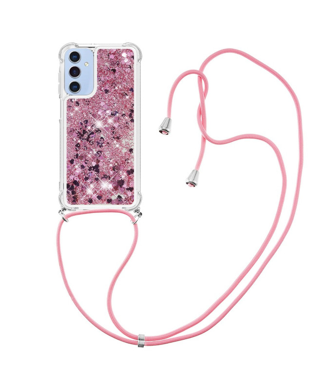 Coque Samsung Galaxy A26 5G | Paillettes et Cordon