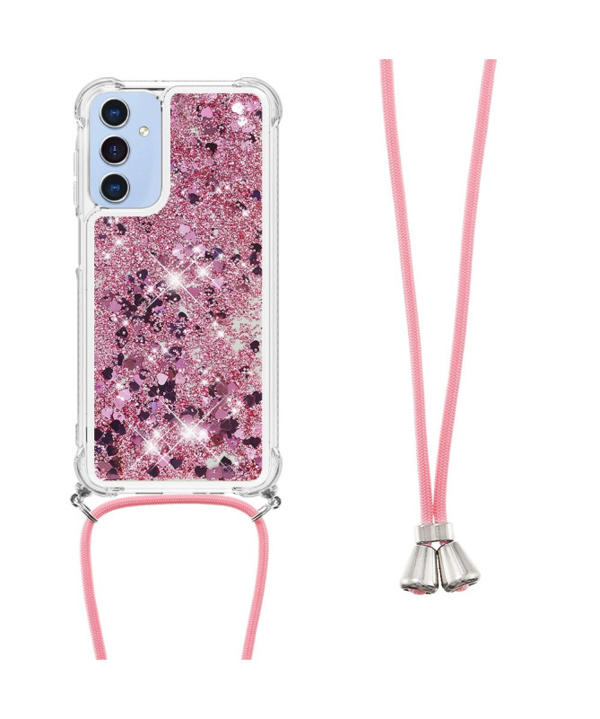 Coque Samsung Galaxy A26 5G | Paillettes et Cordon