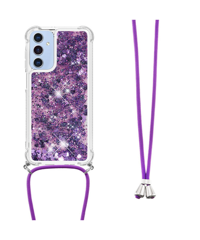 Coque Samsung Galaxy A26 5G | Paillettes et Cordon