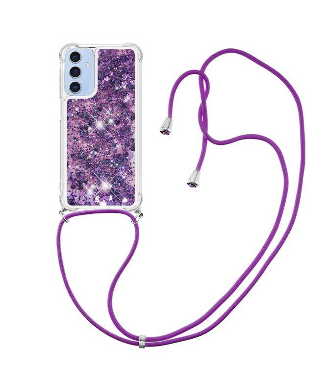 Coque Samsung Galaxy A26 5G | Paillettes et Cordon