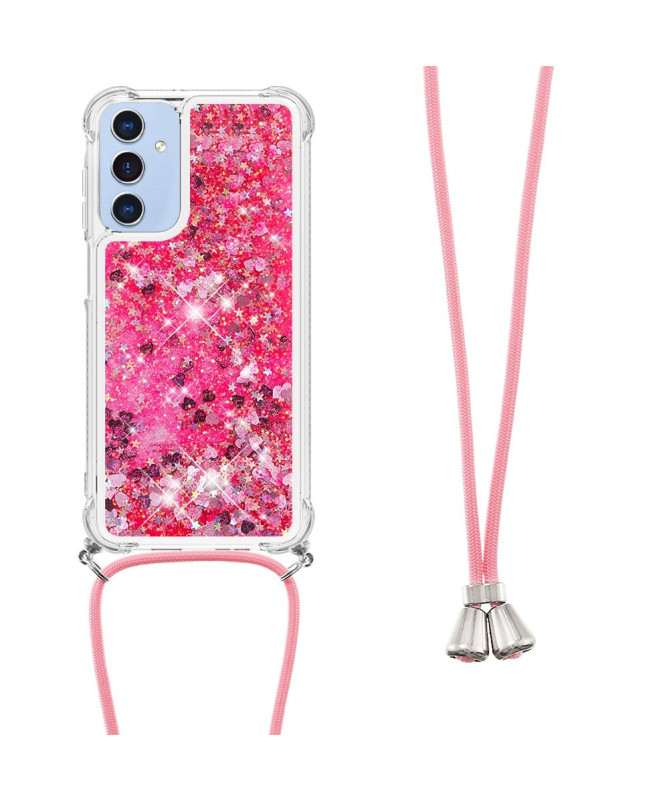 Coque Samsung Galaxy A26 5G | Paillettes et Cordon