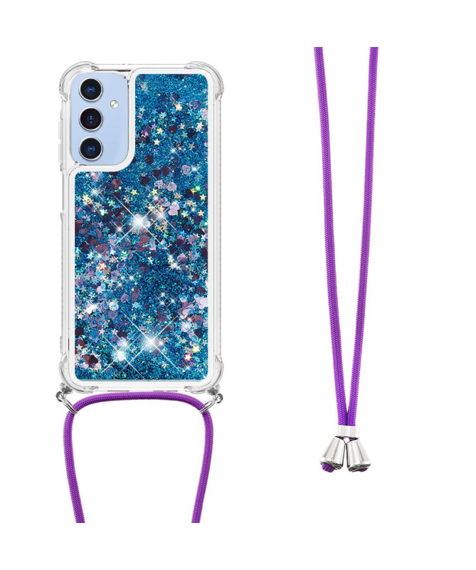 Coque Samsung Galaxy A26 5G | Paillettes et Cordon