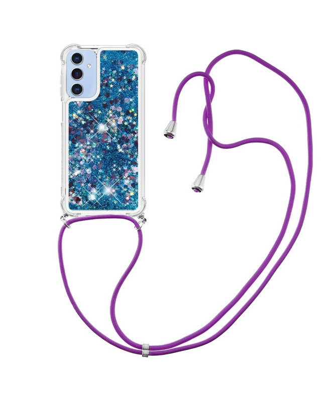 Coque Samsung Galaxy A26 5G | Paillettes et Cordon