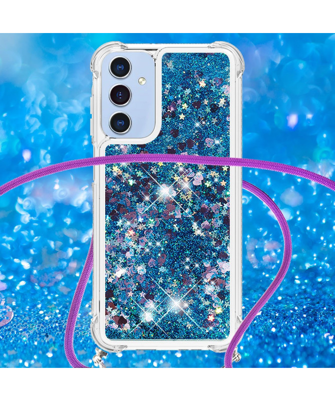 Coque Samsung Galaxy A26 5G | Paillettes et Cordon