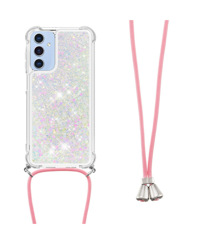 Coque Samsung Galaxy A26 5G | Paillettes et Cordon