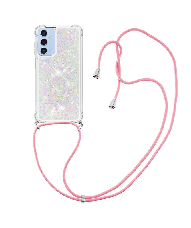 Coque Samsung Galaxy A26 5G | Paillettes et Cordon