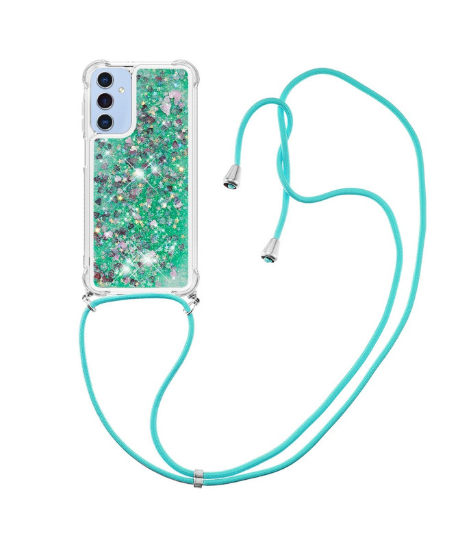 Coque Samsung Galaxy A26 5G | Paillettes et Cordon