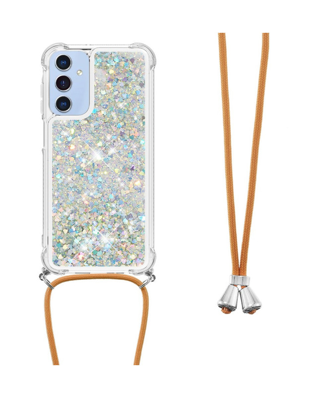 Coque Samsung Galaxy A26 5G | Paillettes et Cordon