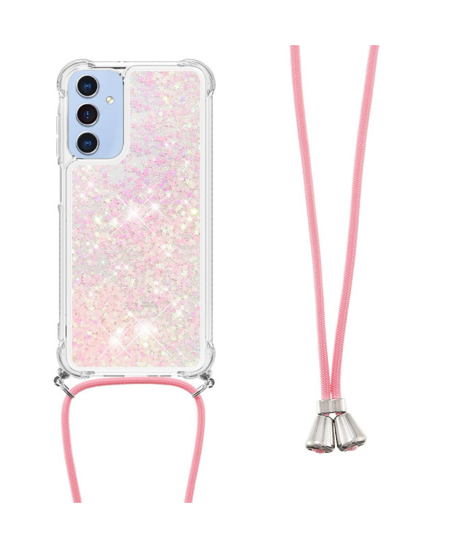 Coque Samsung Galaxy A26 5G | Paillettes et Cordon