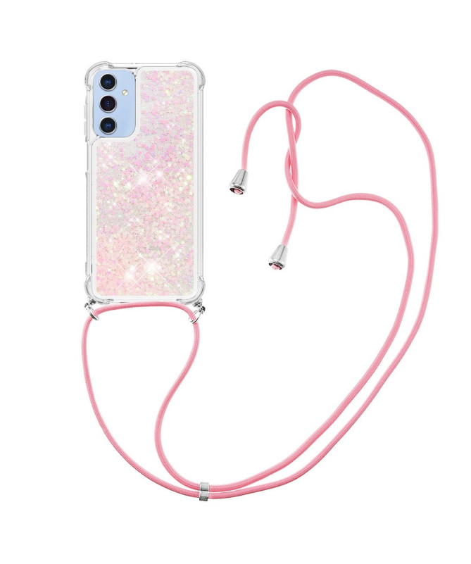 Coque Samsung Galaxy A26 5G | Paillettes et Cordon