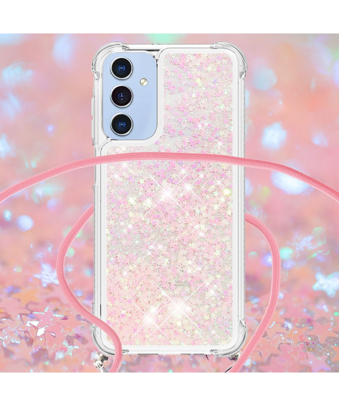 Coque Samsung Galaxy A26 5G | Paillettes et Cordon