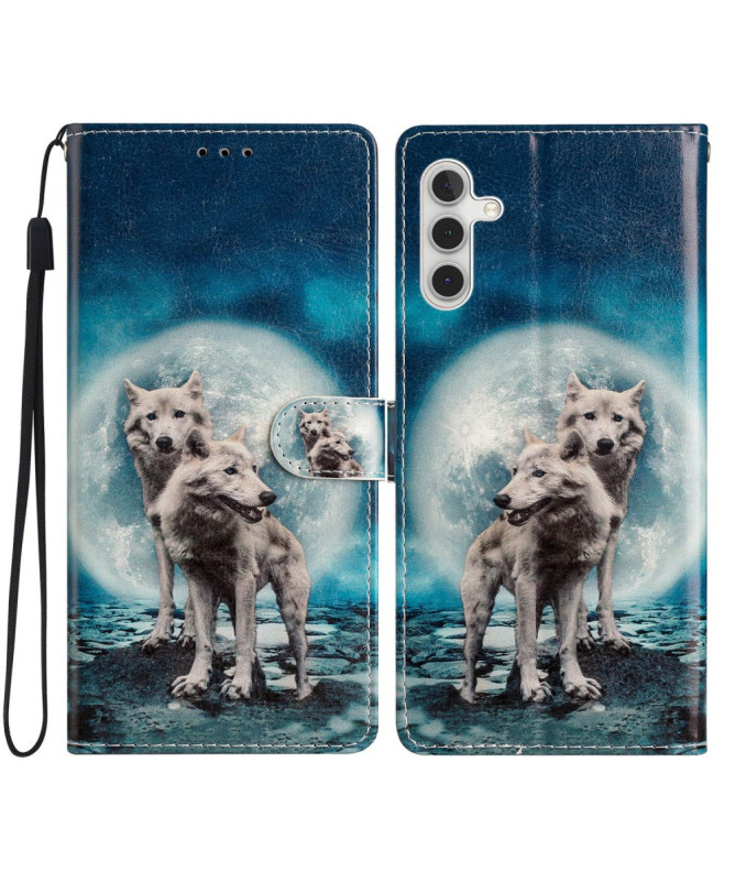 Housse Samsung Galaxy A26 5G Loups et Lune