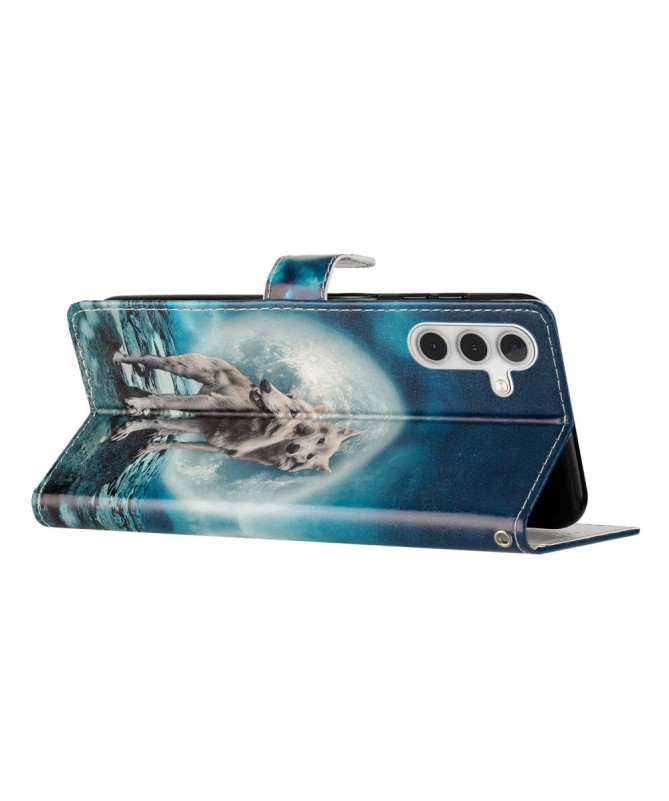 Housse Samsung Galaxy A26 5G Loups et Lune
