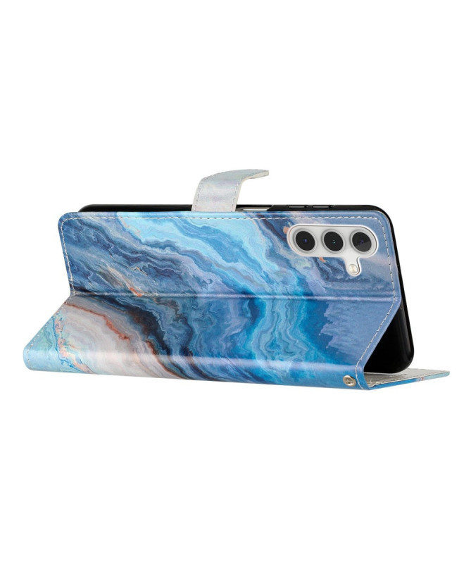 Housse Samsung Galaxy A26 5G Effet Marbre Bleu