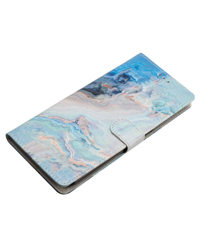 Housse Samsung Galaxy A26 5G Effet Marbre Bleu