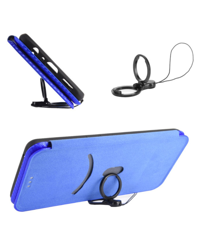 Flip Cover Samsung Galaxy A26 5G design fibre de carbone
