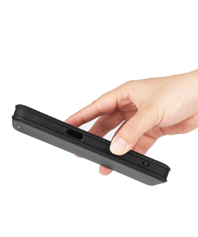 Flip Cover Samsung Galaxy A26 5G design fibre de carbone