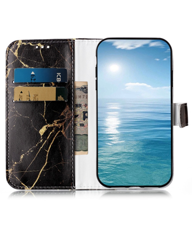 Housse Honor Magic 7 Lite | Black Gold Marble