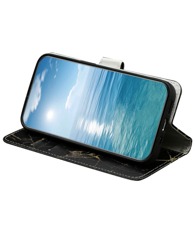 Housse Honor Magic 7 Lite | Black Gold Marble