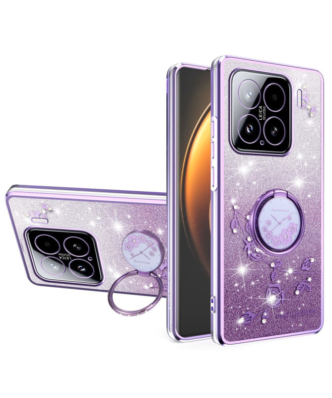 Coque Xiaomi 15 Glamour Glitz avec Anneau