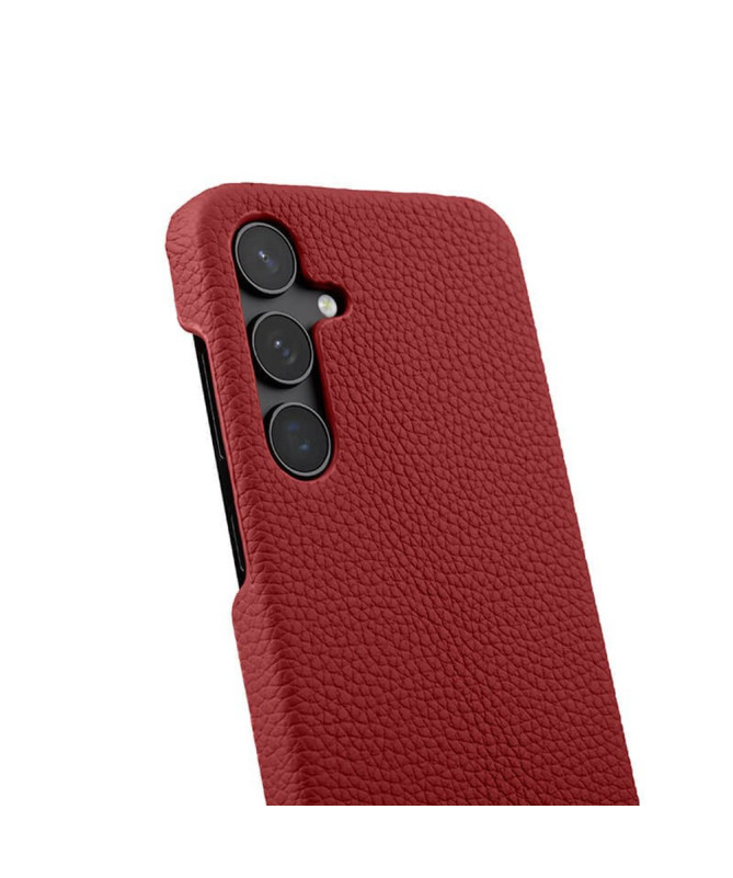 Coque Samsung Galaxy S25 Plus Cuir Véritable Compatible MagSafe