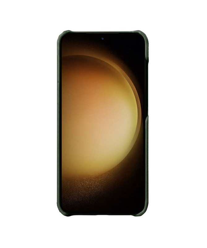 Coque Samsung Galaxy S25 Plus Cuir Véritable Compatible MagSafe