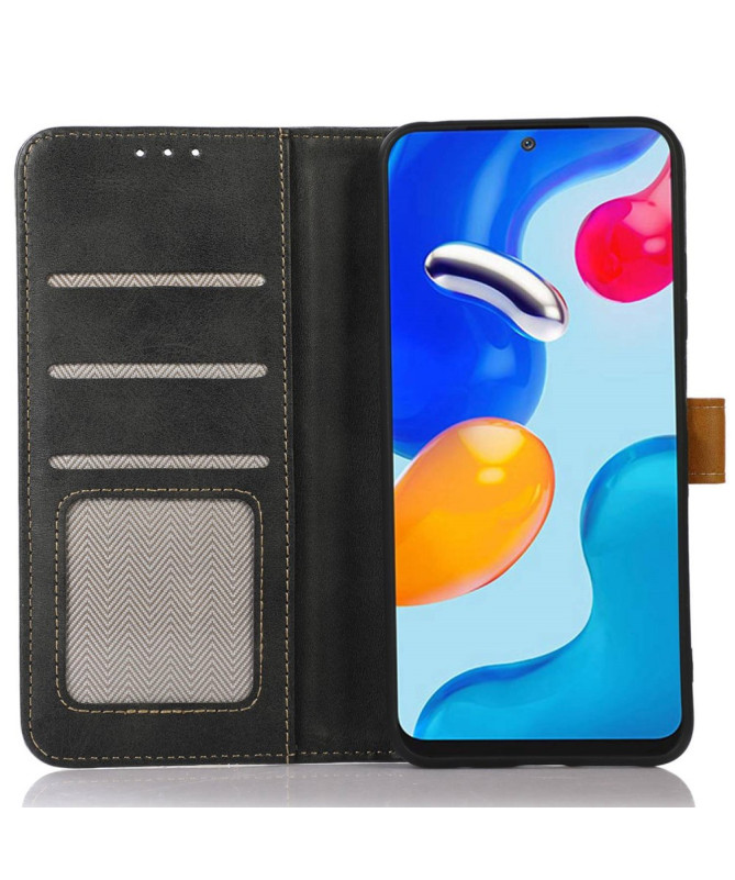 Housse iPhone 16 Premium simili cuir avec coutures