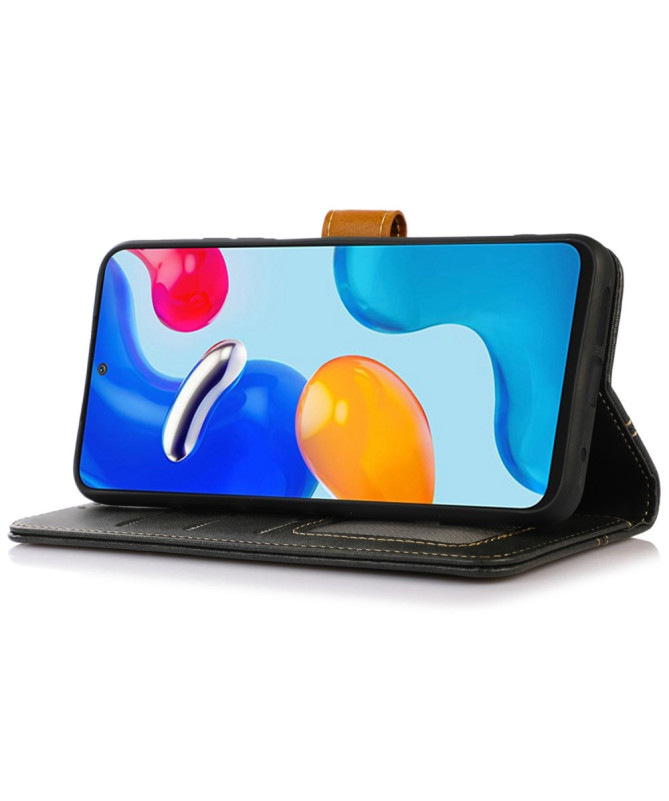 Housse iPhone 16 Premium simili cuir avec coutures