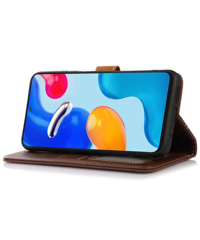 Housse iPhone 16 Premium simili cuir avec coutures