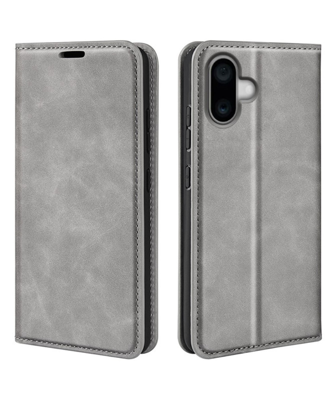 Étui iPhone 16 simili cuir fonction stand