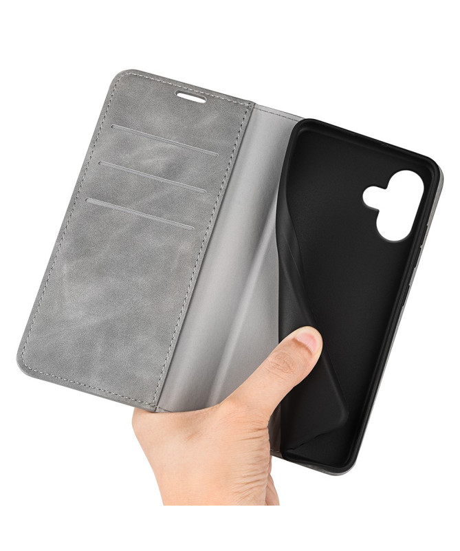Étui iPhone 16 simili cuir fonction stand