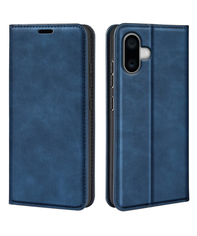 Étui iPhone 16 simili cuir fonction stand