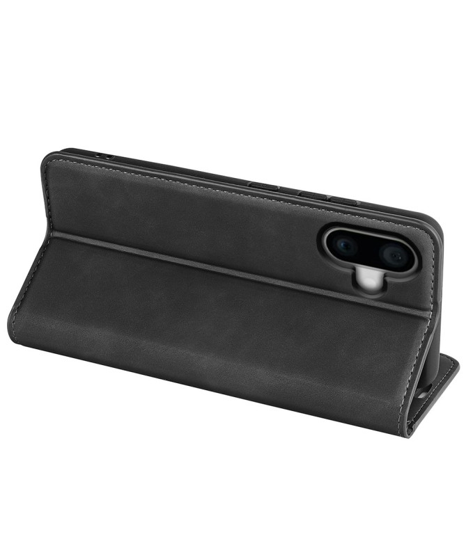 Étui iPhone 16 simili cuir fonction stand