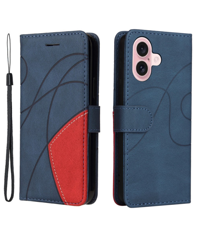 Housse iPhone 16 Bicolore artistique