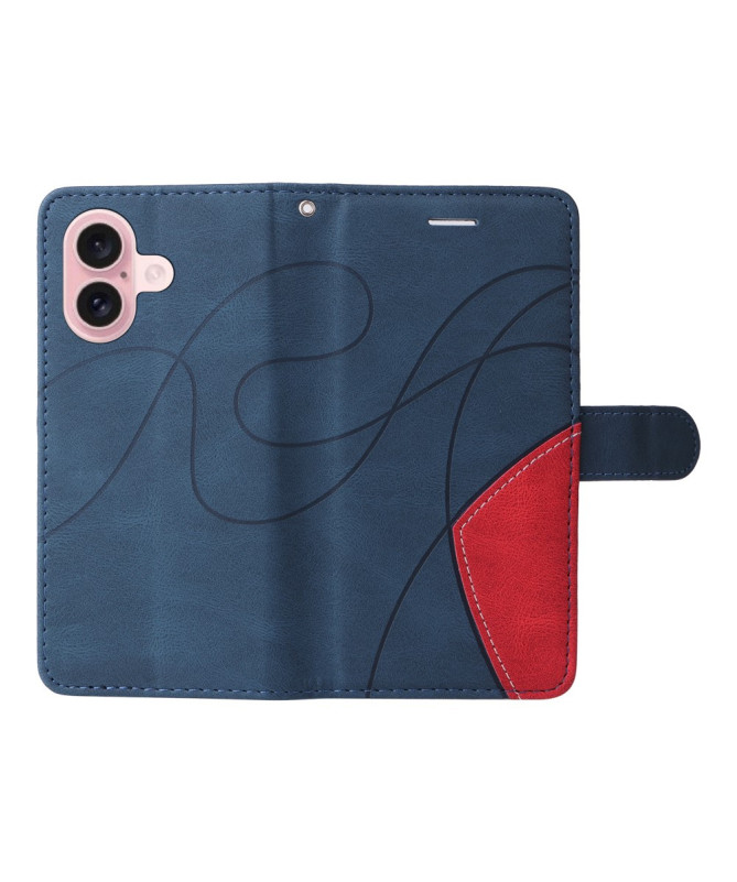 Housse iPhone 16 Bicolore artistique