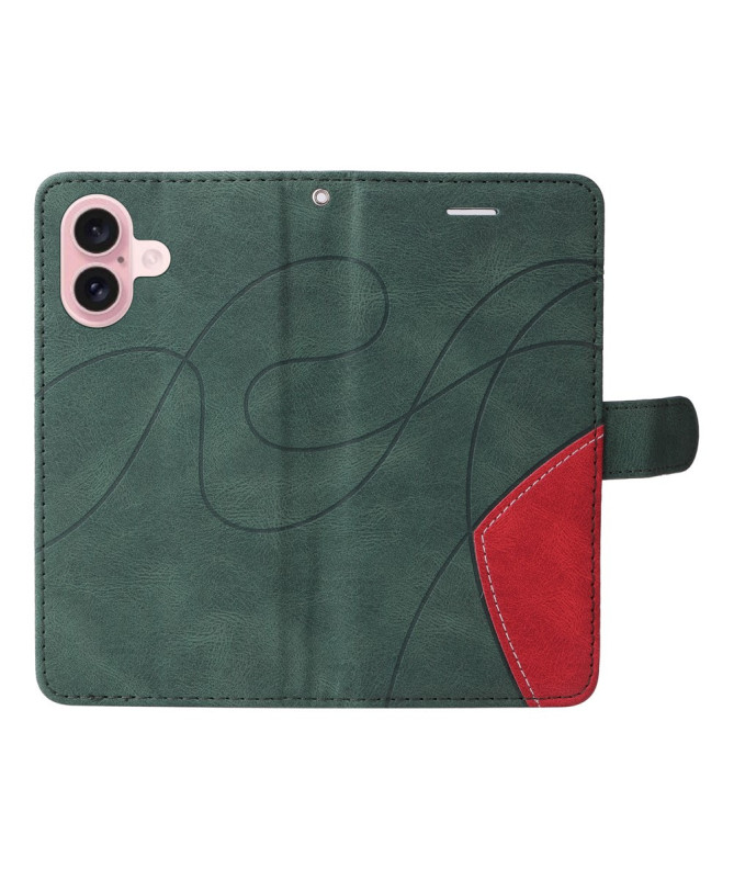 Housse iPhone 16 Bicolore artistique