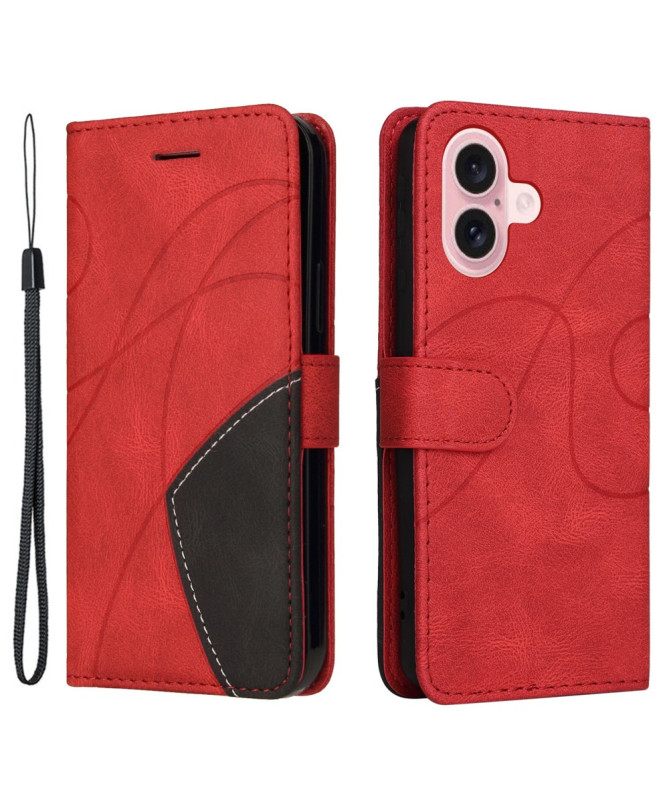 Housse iPhone 16 Bicolore artistique