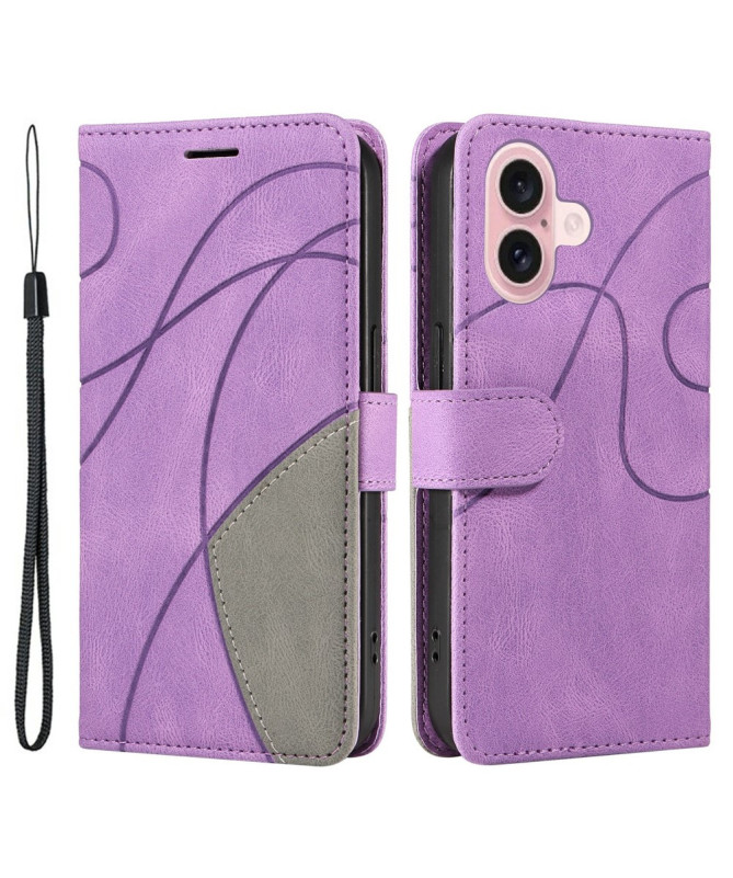 Housse iPhone 16 Bicolore artistique