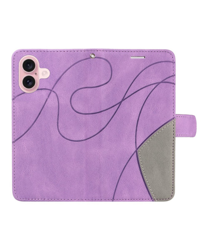 Housse iPhone 16 Bicolore artistique