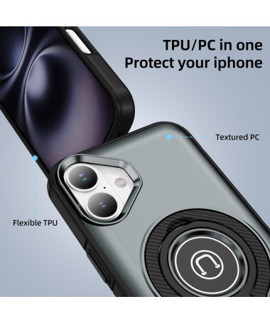 Coque iPhone 16 | Tactical Ring Gris - photo 14
