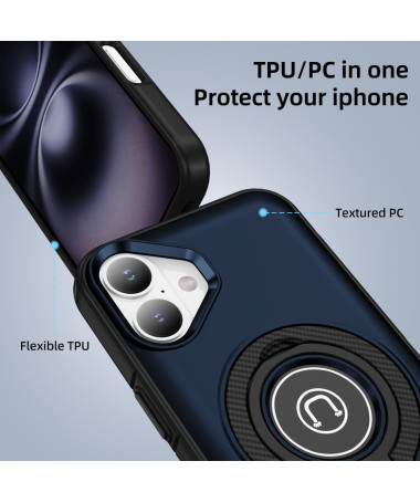 Coque iPhone 16 | Tactical Ring Bleu marine - photo 20