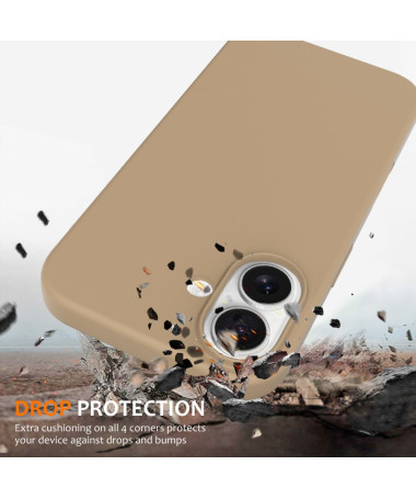 Coque iPhone 16 | Silicone MagSafe & contrôle caméra Or - photo 14
