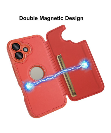 Coque iPhone 16 | Protection magnétique et sécurité RFID Rouge - photo 6