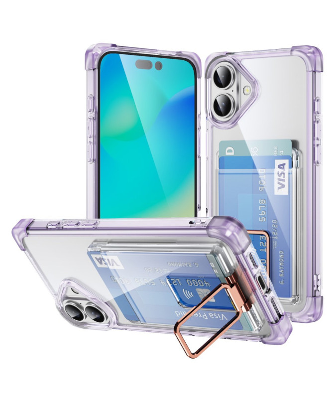 Coque iPhone 16 | Transparente, renforcée et support