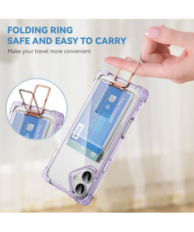 Coque iPhone 16 | Transparente, renforcée et support Violet - photo 17