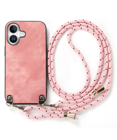 Coque iPhone 16 avec Cordon | CORDOLUX Rose - photo 8