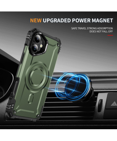 Coque iPhone 16 Magnétique Antichoc Support Objectif Vert militaire - photo 20