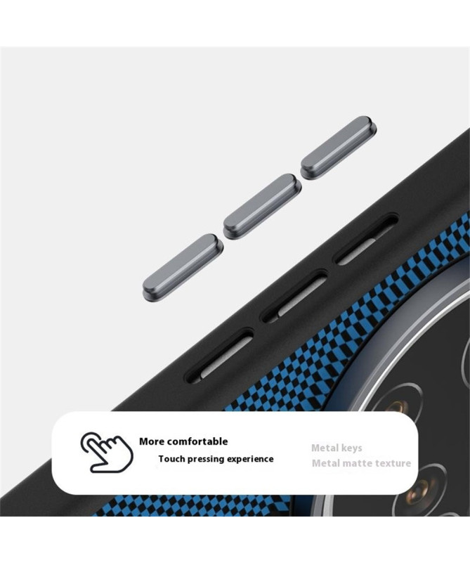 Coque Xiaomi 15 Ultra ABEEL Design Circuit Bleu et Rouge