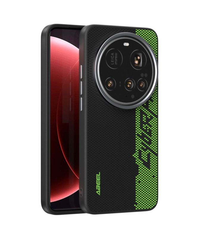Coque Xiaomi 15 Ultra Racing ABEEL Noir et Vert Compatible MagSafe
