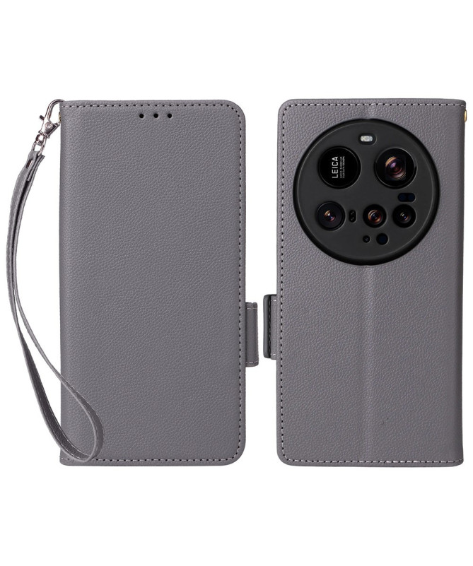 Housse Xiaomi 15 Ultra effet cuir à Lanière | FOLKEN